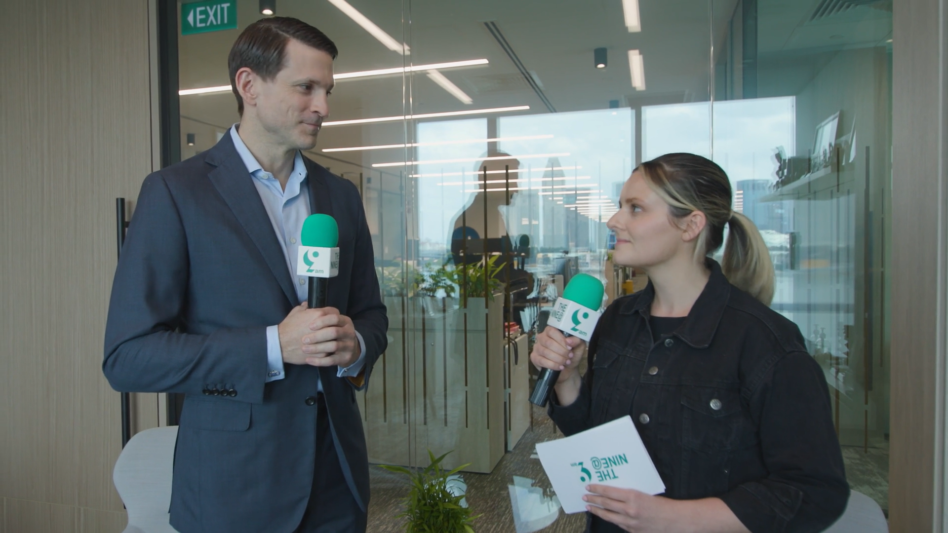 9@9 with Matt Michelini Poster for Apollo’s 9@9 episode featuring Matt Michelini, Head of Asia Pacific standing in the office holding a green microphone, highlighting his leadership role and presence in Singapore